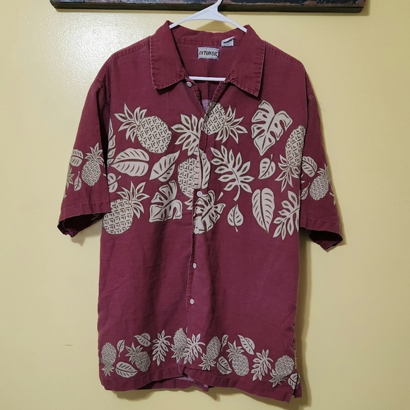 Intrinsic Other - Intrinsic red Hawaiian short sleeved button down shirt. Size large